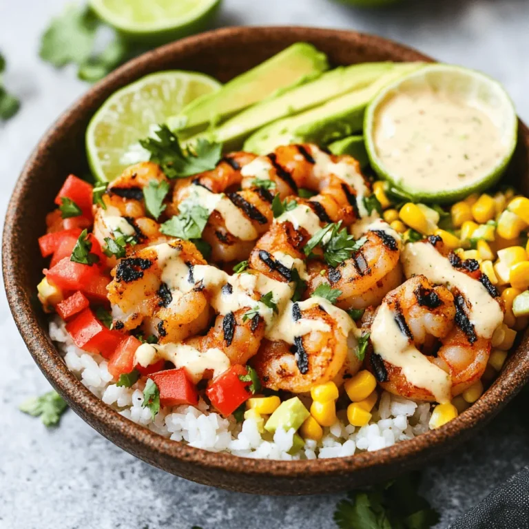 If you’re searching for a dish that embodies freshness, nutrition, and vibrant flavors, look no further than the Grilled Shrimp Bowl with Avocado, Corn Salsa, and Creamy Garlic Sauce. This delightful bowl combines succulent grilled shrimp, creamy avocado, and a zesty corn salsa, all drizzled with a rich garlic sauce. Not only is it visually appealing, but it also offers a balance of protein, healthy fats, and fresh vegetables, making it a perfect choice for lunch or dinner.