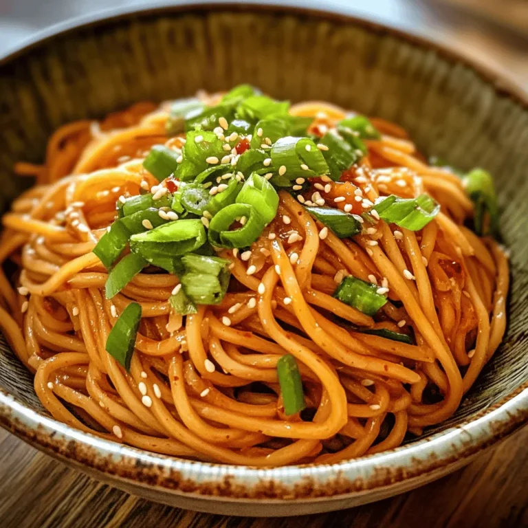 Spicy Garlic Noodles have surged in popularity as a delicious and quick meal option that satisfies both taste buds and time constraints. This dish is a perfect blend of flavors and textures, making it a favorite among those who crave a savory, satisfying meal. Whether you are a busy professional looking for a quick dinner or a home cook wanting to impress guests, Spicy Garlic Noodles deliver on all fronts. They boast a customizable spice level, are vegetarian-friendly, and can be prepared in a matter of minutes, making them an ideal choice for anyone.