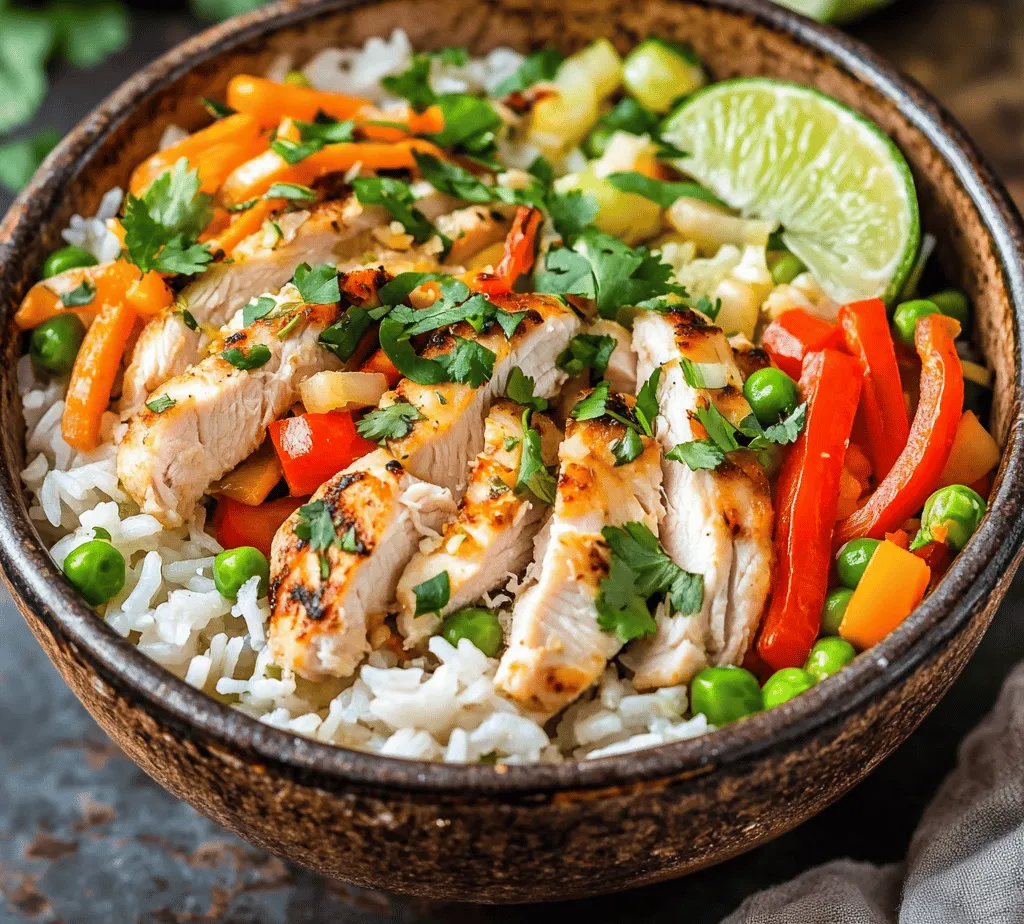 The Coconut Chicken Rice Bowl is a delightful fusion of flavors and textures that brings the warmth of tropical cuisine to your dining table. This dish is not only easy to prepare but also offers a nutritious meal option for families and individuals alike. With the creamy richness of coconut milk, the vibrant colors of fresh vegetables, and the comforting taste of jasmine rice, this recipe is sure to become a favorite.