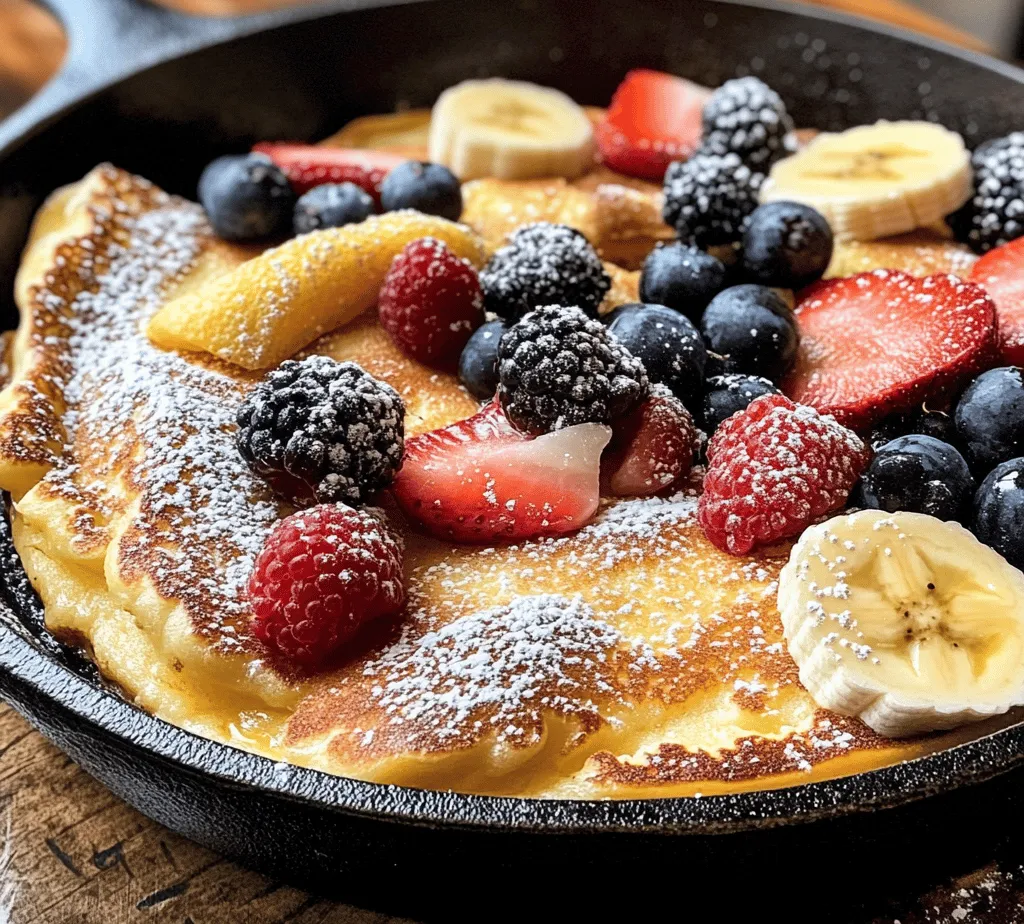 If you’re searching for a delightful breakfast dish that marries simplicity with indulgence, look no further than the Fluffy German Oven Pancake. Often referred to as a Dutch Baby, this pancake is a beloved staple across various cuisines, celebrated for its impressive rise and airy texture. Unlike traditional pancakes, which are cooked on a griddle or skillet, the German oven pancake is baked, allowing it to puff up dramatically in the oven while developing a crisp, golden exterior.