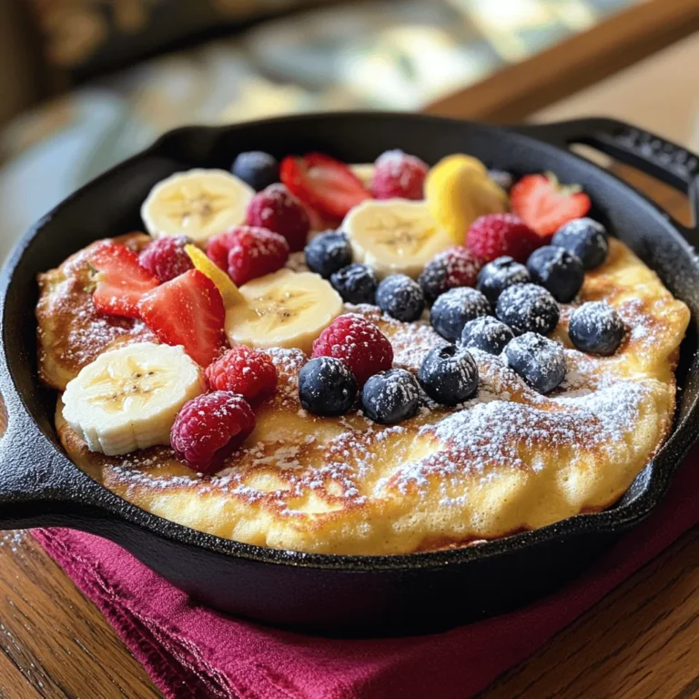 If you’re searching for a delightful breakfast dish that marries simplicity with indulgence, look no further than the Fluffy German Oven Pancake. Often referred to as a Dutch Baby, this pancake is a beloved staple across various cuisines, celebrated for its impressive rise and airy texture. Unlike traditional pancakes, which are cooked on a griddle or skillet, the German oven pancake is baked, allowing it to puff up dramatically in the oven while developing a crisp, golden exterior.
