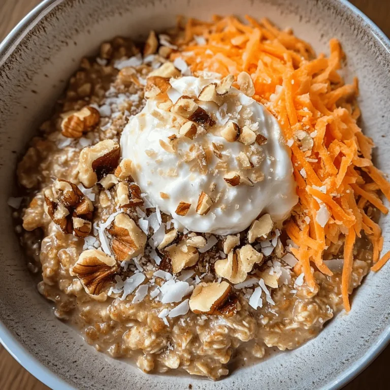 To create the perfect Carrot Cake Oatmeal Delight, it’s essential to choose high-quality ingredients that will enhance both the flavor and nutritional profile of the dish. Here, we break down each ingredient used in the recipe, explaining its role and benefits.