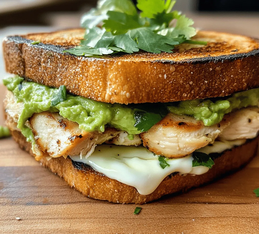 In the world of sandwiches, few creations can match the rich flavors and creamy textures of the Avocado Bliss Chicken Melt. This delectable recipe masterfully combines the wholesome goodness of seasoned chicken breast with the creamy indulgence of ripe avocados, all layered with gooey mozzarella cheese, and thoughtfully nestled between slices of hearty whole-grain bread. Whether enjoyed as a satisfying lunch or a light dinner, this sandwich stands out for its delicious taste and nutritional benefits, making it a favorite among health-conscious foodies and busy individuals alike.