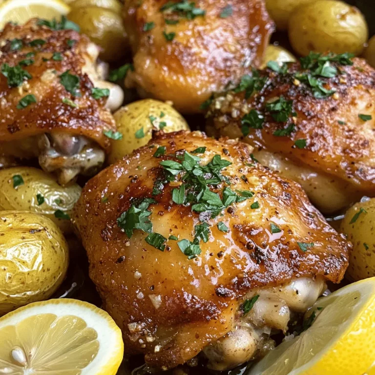 If you’re searching for a quick, hearty meal that the whole family will love, look no further than Garlic Butter Chicken and Potatoes Skillet. This delicious dish combines tender chicken thighs with perfectly roasted baby potatoes, all enveloped in a rich, aromatic garlic butter sauce. It’s the kind of comfort food that warms the soul, making it an ideal choice for busy weeknights when you want something satisfying but don’t have hours to spend in the kitchen.