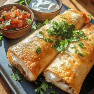 Chimichangas, a delightful staple of Mexican cuisine, have captured the hearts and appetites of food lovers around the world. These crunchy, deep-fried burritos offer a satisfying contrast of textures and flavors, making them a hit in both casual dining and festive gatherings. The Crunchy Chicken Chimichangas recipe, in particular, serves as an excellent introduction to this beloved dish, providing a comforting meal that is easily prepared at home. With crispy, golden exteriors that encase a savory filling of shredded chicken, refried beans, and cheese, these chimichangas promise to delight your taste buds while being simple enough for even novice cooks to master.