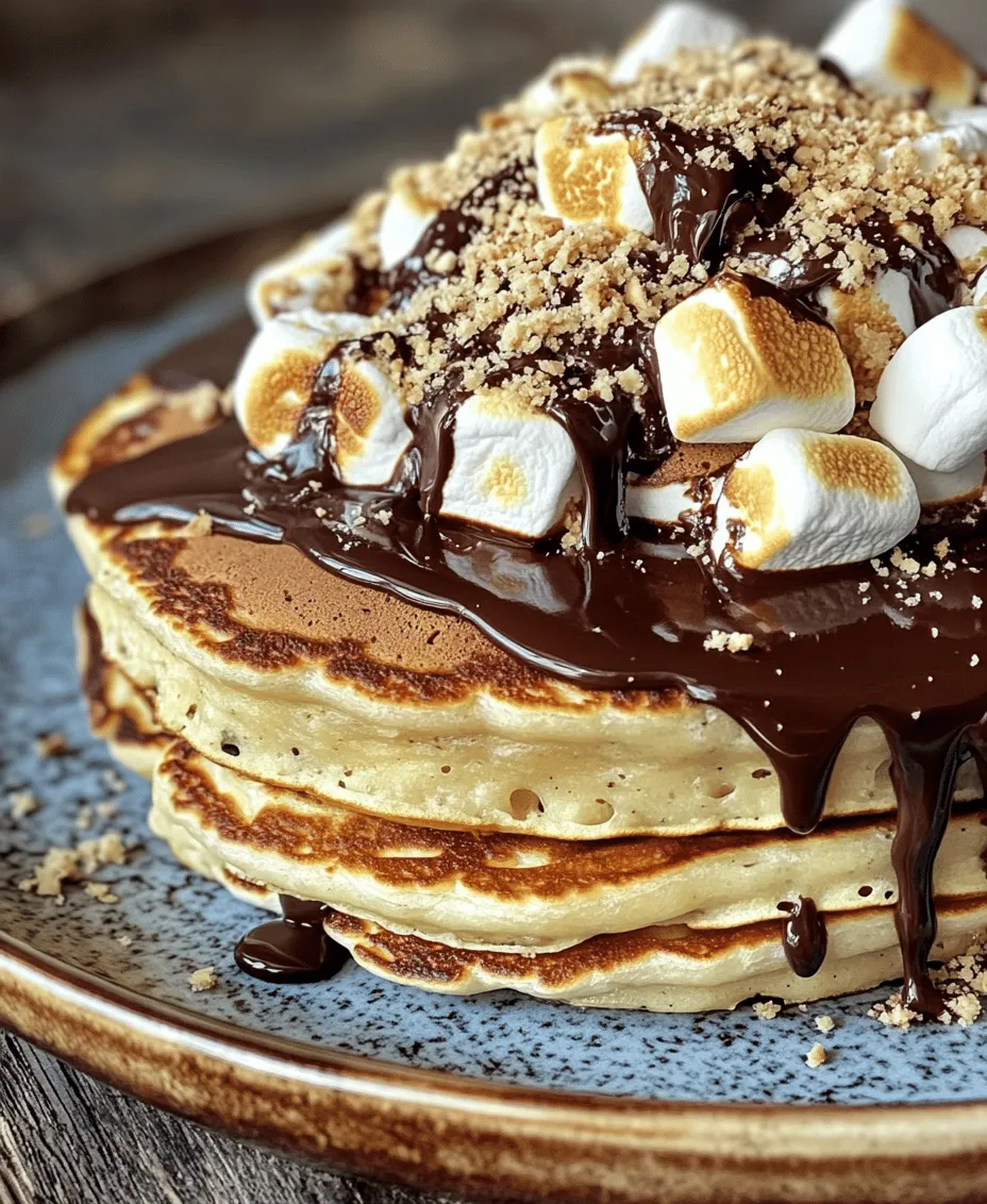 S’mores have long been a cherished treat, evoking nostalgia and warm memories of summer nights spent around a crackling campfire. This classic combination of gooey marshmallows, rich chocolate, and crunchy graham crackers captures the essence of indulgence in each bite. Now, imagine taking this beloved dessert and transforming it into a breakfast sensation. Enter S’mores Pancakes – a delightful twist that brings the comforting flavors of s’mores to your morning table. These pancakes not only satisfy your sweet tooth but also provide a unique experience that blurs the lines between breakfast and dessert.