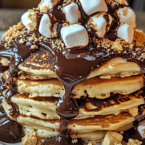 S’mores have long been a cherished treat, evoking nostalgia and warm memories of summer nights spent around a crackling campfire. This classic combination of gooey marshmallows, rich chocolate, and crunchy graham crackers captures the essence of indulgence in each bite. Now, imagine taking this beloved dessert and transforming it into a breakfast sensation. Enter S’mores Pancakes – a delightful twist that brings the comforting flavors of s’mores to your morning table. These pancakes not only satisfy your sweet tooth but also provide a unique experience that blurs the lines between breakfast and dessert.
