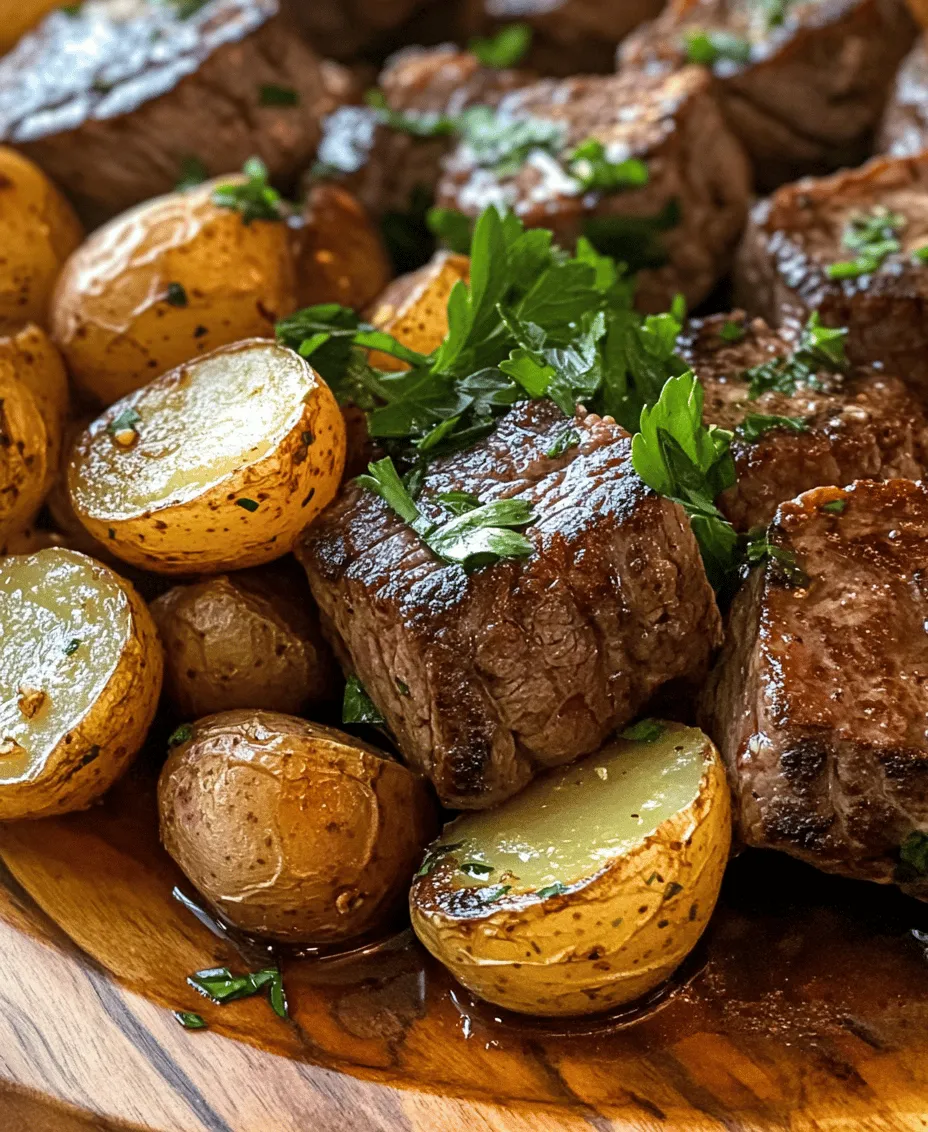 What makes this dish so appealing? For starters, it's incredibly versatile. Whether you're cooking for a family, hosting friends, or preparing a romantic dinner for two, garlic butter steak bites and potatoes are sure to impress. The dish is not only quick to prepare—taking around 30 minutes from start to finish—but it also delivers on flavor, with each bite bursting with the savory richness of garlic and butter.