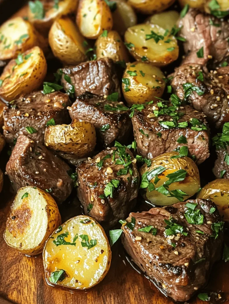 What makes this dish so appealing? For starters, it's incredibly versatile. Whether you're cooking for a family, hosting friends, or preparing a romantic dinner for two, garlic butter steak bites and potatoes are sure to impress. The dish is not only quick to prepare—taking around 30 minutes from start to finish—but it also delivers on flavor, with each bite bursting with the savory richness of garlic and butter.