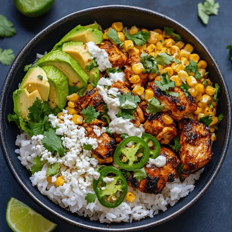 To truly appreciate the Street Corn Chicken Rice Bowl, it’s essential to understand its roots. The dish is inspired by elote, a traditional Mexican street food that features grilled corn on the cob slathered in mayonnaise, chili powder, lime juice, and sprinkled with cotija cheese. This beloved treat has become a staple at fairs, street vendors, and outdoor gatherings, celebrated for its delightful combination of flavors and textures.