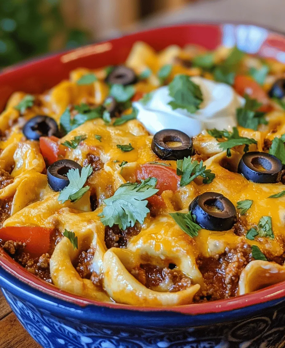 In the realm of culinary creativity, fusion dishes often bring forth delightful surprises, marrying flavors and textures that might seem worlds apart. One such innovative creation is the Cheesy Beef Enchilada Tortellini. This dish seamlessly blends the rich, savory goodness of cheesy enchiladas with the comforting, pillowy texture of tortellini, resulting in a meal that is both satisfying and indulgent. For busy families looking for quick yet fulfilling dinner options, this recipe stands out as a go-to choice. It is packed with robust flavors and can be prepared in a fraction of the time it takes to make traditional enchiladas.