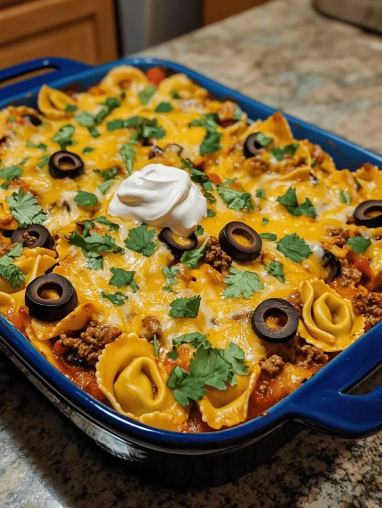 In the realm of culinary creativity, fusion dishes often bring forth delightful surprises, marrying flavors and textures that might seem worlds apart. One such innovative creation is the Cheesy Beef Enchilada Tortellini. This dish seamlessly blends the rich, savory goodness of cheesy enchiladas with the comforting, pillowy texture of tortellini, resulting in a meal that is both satisfying and indulgent. For busy families looking for quick yet fulfilling dinner options, this recipe stands out as a go-to choice. It is packed with robust flavors and can be prepared in a fraction of the time it takes to make traditional enchiladas.