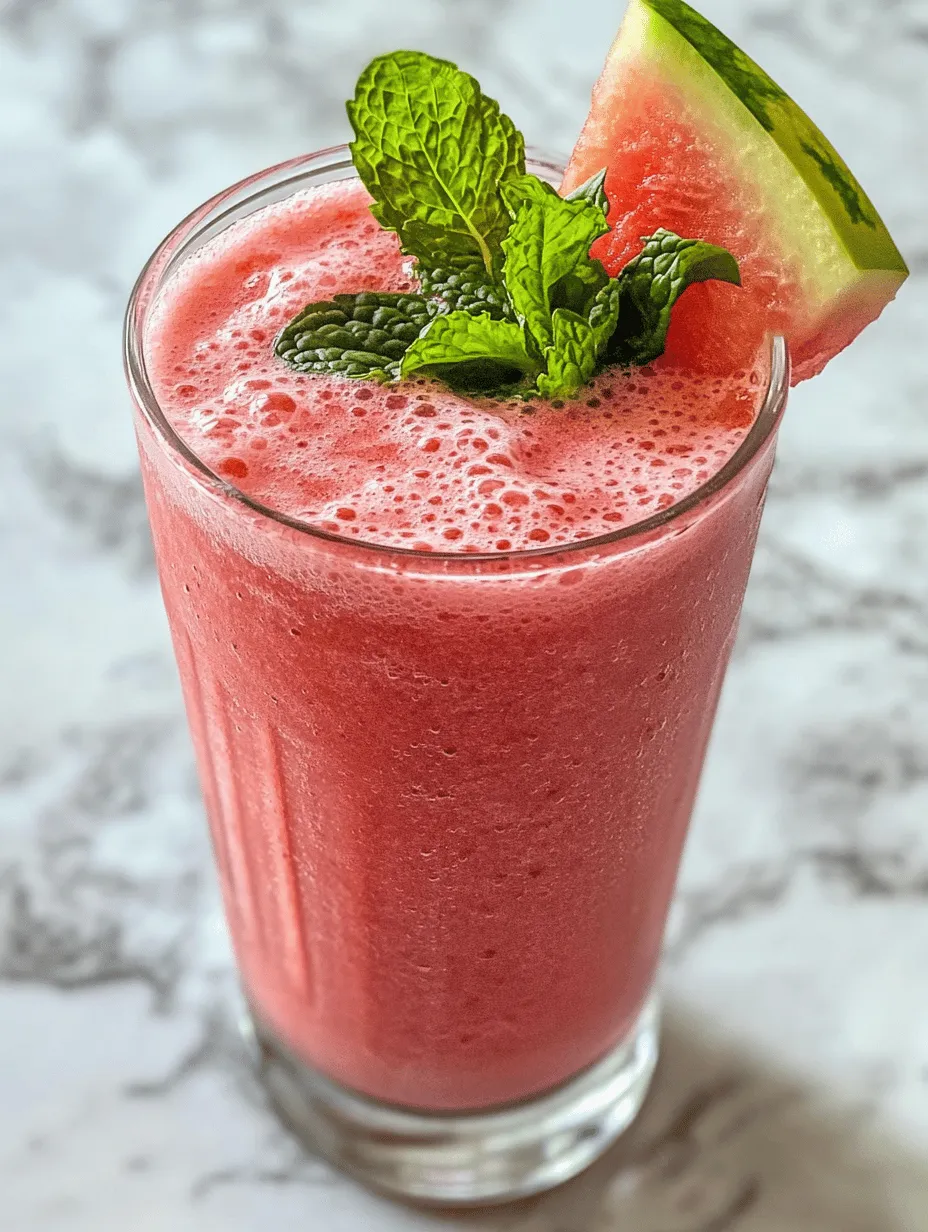 In recent years, smoothies have risen to prominence as a go-to healthy beverage choice for those seeking a quick and nutritious option to fuel their day. They serve as an excellent way to incorporate fruits, vegetables, and even superfoods into your diet, making them popular among health enthusiasts and casual drinkers alike. Among the myriad smoothie options available, the refreshing watermelon smoothie with coconut water stands out as a delightful blend that captures the essence of summer in every sip.