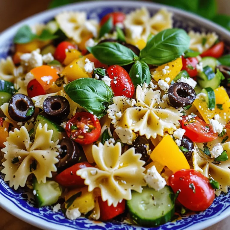Pasta salads have carved out a beloved space in culinary traditions around the world, celebrated for their versatility, ease of preparation, and vibrant flavors. From family gatherings to picnics and potlucks, these dishes offer a delightful way to showcase fresh ingredients while accommodating a variety of tastes. Among the myriad of pasta salad options, the Bow Tie Pasta Salad Extravaganza stands out with its lively colors and textures, making it a show-stopping addition to any table.