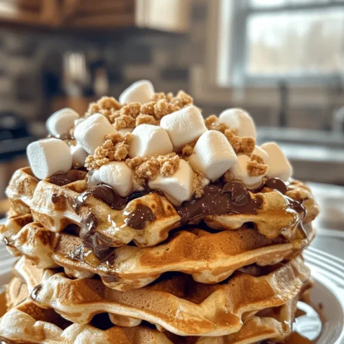 The delightful combination of gooey chocolate, toasted marshmallows, and crunchy graham crackers has captivated taste buds for generations. S’mores, a quintessential American treat, evoke memories of summer evenings spent around the campfire, where families gather to create these sweet, satisfying snacks. However, the s’mores phenomenon has extended beyond the confines of the campfire, inspiring a myriad of creative dishes that pay homage to this beloved dessert. Among these inventive adaptations is the Indulgent S’mores Waffles recipe—a unique and delicious breakfast twist that brings the nostalgic flavors of s’mores to the breakfast table.