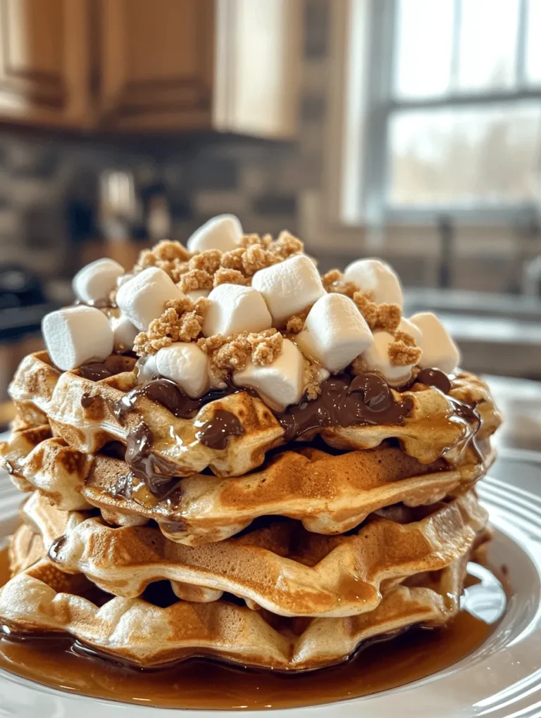 The delightful combination of gooey chocolate, toasted marshmallows, and crunchy graham crackers has captivated taste buds for generations. S’mores, a quintessential American treat, evoke memories of summer evenings spent around the campfire, where families gather to create these sweet, satisfying snacks. However, the s’mores phenomenon has extended beyond the confines of the campfire, inspiring a myriad of creative dishes that pay homage to this beloved dessert. Among these inventive adaptations is the Indulgent S’mores Waffles recipe—a unique and delicious breakfast twist that brings the nostalgic flavors of s’mores to the breakfast table.