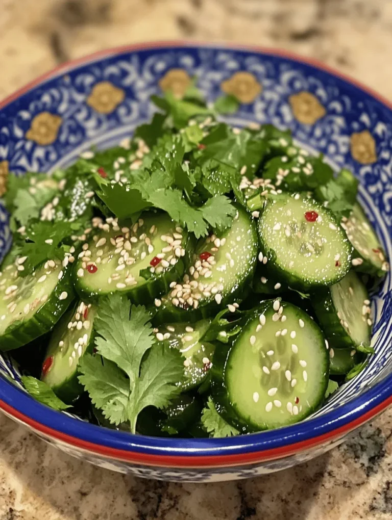In the world of culinary delights, Asian-inspired salads have gained immense popularity, celebrated for their vibrant flavors and refreshing characteristics. As the warmer months approach, the craving for lighter, cooler dishes intensifies, making salads a go-to choice for many. One standout option that embodies this seasonal shift is the Easy Asian Cucumber Salad. This dish is not only simple and quick to prepare, but it also serves as a delicious and healthy accompaniment to any meal.