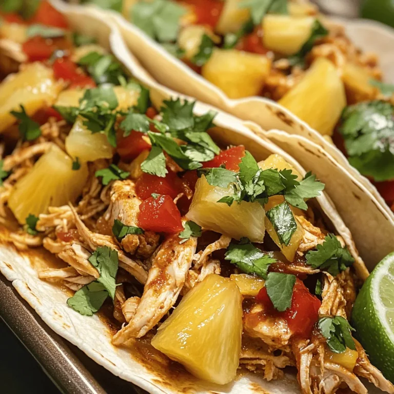 Are you ready to tantalize your taste buds with a vibrant explosion of flavors? The Sizzlin' Sheet Pan Chicken, Chipotle & Pineapple Tacos is the perfect dish for anyone looking to elevate their taco night into a fiesta of sweet and spicy goodness. This recipe embraces the rich, smoky undertones of chipotle, complemented by the bright and juicy notes of fresh pineapple, creating a unique taco experience that is as satisfying as it is delicious.