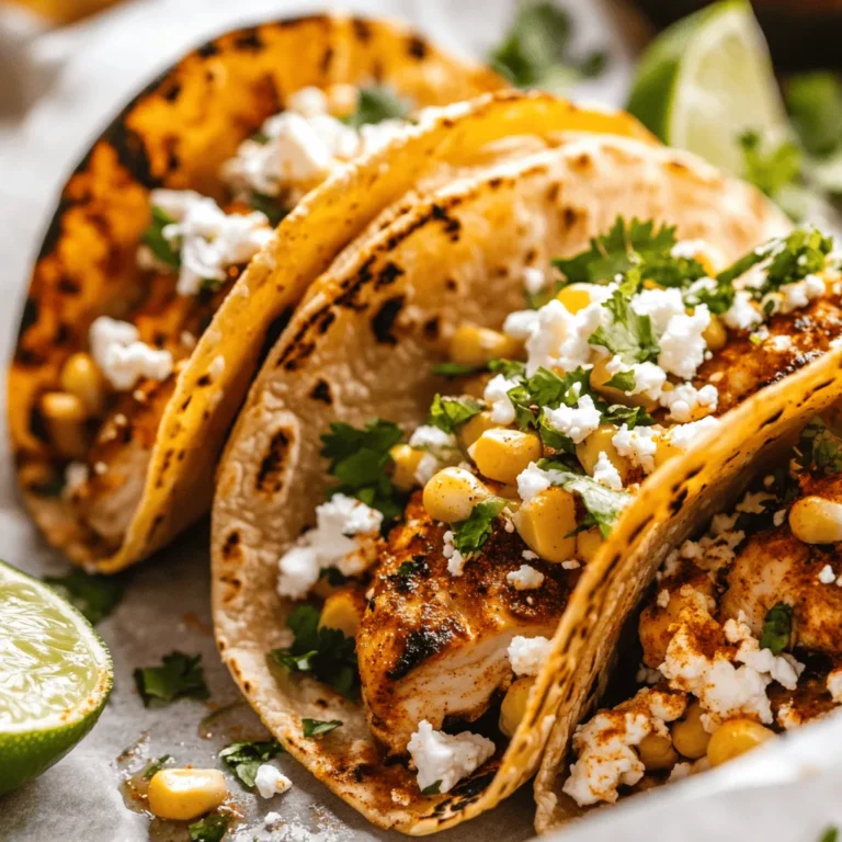 Tacos have long been a beloved staple of street food culture, celebrated for their vibrant flavors and endless adaptability. From bustling food carts in Mexico to trendy taco joints around the globe, these handheld delights offer a canvas for creativity, allowing chefs and home cooks alike to experiment with a variety of fillings and toppings. Among the myriad of taco recipes, one stands out for its fusion of flavors and textures: Crazy Good Street Corn Chicken Tacos.