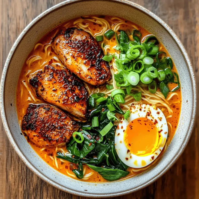 In recent years, ramen has transcended its status as a humble Japanese noodle dish, evolving into a global phenomenon that captures the hearts and palates of food enthusiasts everywhere. Renowned for its versatility and depth of flavor, ramen allows chefs and home cooks alike to experiment with diverse ingredients, resulting in countless variations. Among these, the Fiery Chicken Ramen with Creamy Garlic Sauce stands out as a bold and exciting twist on the traditional recipe. This dish offers an exhilarating combination of heat and richness, striking the perfect balance between comfort and excitement.