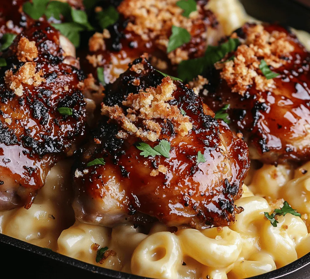 In the world of comfort food, few dishes can rival the satisfying combination of Sweet and Spicy Honey Pepper Chicken paired with Creamy Macaroni Cheese. This recipe brings together tender, marinated chicken thighs infused with a perfect balance of sweetness and heat, served alongside rich and cheesy macaroni. Ideal for family dinners or casual gatherings, this dish not only tantalizes the taste buds but also warms the soul. Each bite of the succulent chicken, with its sticky glaze of honey and spices, complements the creamy, cheesy essence of macaroni, creating a meal that is both indulgent and comforting.