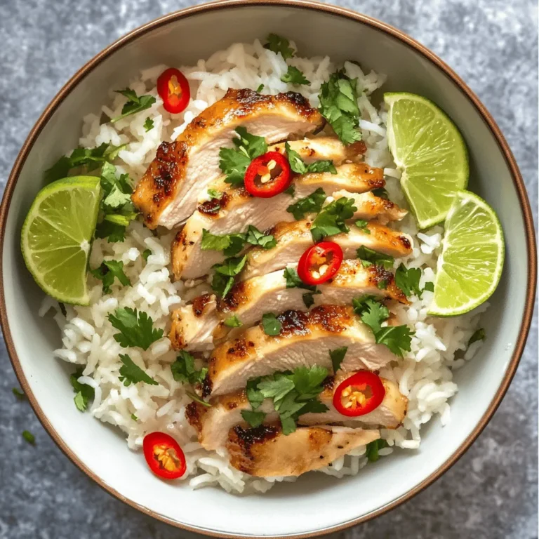 If you’re yearning for a dish that is both comforting and bursting with flavor, the Coconut Chicken Rice Bowl is a must-try. This delightful meal harmoniously combines tender chicken, fragrant jasmine rice, and rich coconut milk, creating a culinary experience that transports you to tropical shores with every bite. The appeal of this dish lies not only in its taste but also in its versatility, making it a favorite across various cuisines, particularly in Southeast Asia.