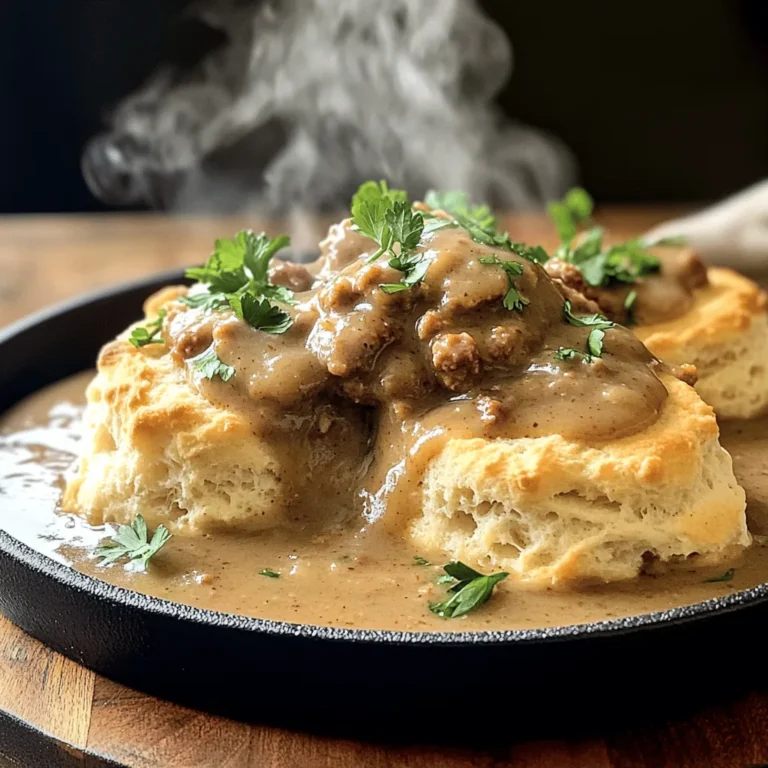 If you're searching for a dish that encapsulates comfort and warmth in every bite, look no further than Sizzling Chorizo Gravy & Biscuit Delight. This hearty meal is not only a feast for the senses but also a delightful fusion of flavors that can be enjoyed at any time of day. Whether served for breakfast, brunch, or a cozy dinner, this dish brings together the irresistible flakiness of freshly baked biscuits and the rich, spicy notes of homemade chorizo gravy.