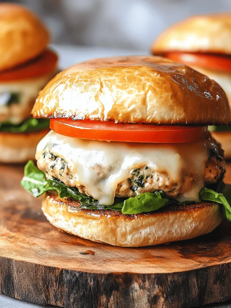 In the ever-evolving world of culinary delights, the White Cheddar & Spinach Chicken Burger stands out as a dish that marries health with irresistible flavor. Perfect for weeknight dinners or weekend barbecues, this burger not only satisfies your craving for comfort food but also offers a nutritious twist that you can feel good about serving to your family. With the rise of health-conscious eating, many home cooks are increasingly on the lookout for meals that are both delicious and nutritious. This recipe checks all the boxes, making it a go-to choice for anyone looking to elevate their mealtime experience.