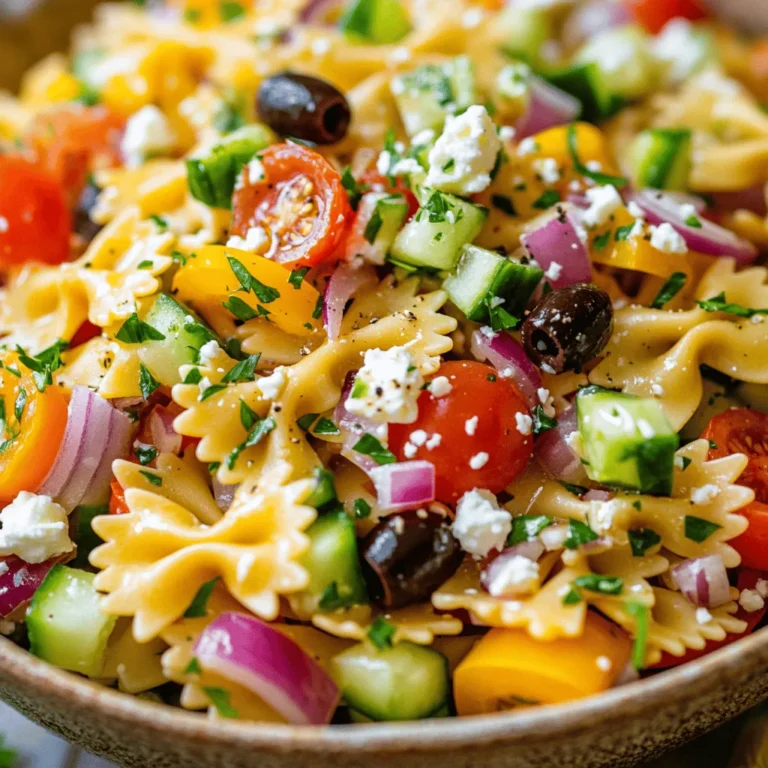 Pasta salads have earned a reputable place in the culinary world for their versatility, making them perfect for a variety of occasions. From backyard barbecues to formal gatherings, these delightful dishes can cater to any palate and setting. One such standout creation is the Bow Tie Pasta Salad Extravaganza. This dish not only boasts a delightful mix of flavors but also presents a vibrant array of colors that is sure to catch the eye and excite the taste buds.