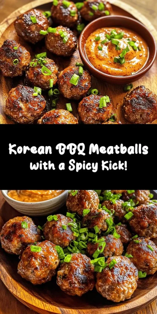 Spice up your next meal with these delicious Korean BBQ Meatballs paired with a zesty spicy mayo dip! Made with a savory mix of ground beef, ginger, garlic, and gochugaru, these meatballs are baked to perfection. They are easy to prepare and make for a perfect appetizer or snack. Dipped in a creamy sriracha mayo, they are sure to impress your family and friends. So gather your ingredients and get ready to enjoy a burst of flavor!